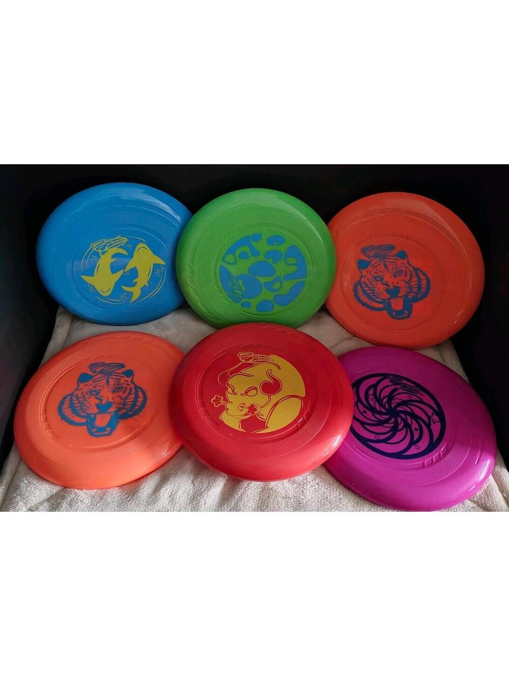 Wham-O Frisbee Pro Classic U Flex 6 Pack Flying Disc 9 Inch Colorful Toy Set